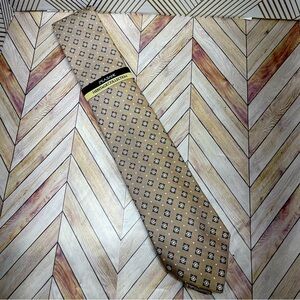 New Jos A Bank‎ Heritage Collection Tan Silk tie P16